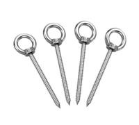sourcing map Lot de 4 crochets à œillet M5 x 60 mm en acier inoxydable 304 pour suspension de balançoire, support de hamac de yoga