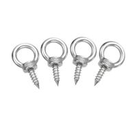 sourcing map Lot de 4 crochets à œillet M6 x 20 mm en acier inoxydable 304 pour suspension de balançoire, hamac de yoga