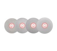 sourcing map Lot de 4 disques de ponçage diamant de 150 mm, grain 80/120/240/320, trou d'arbre, disque de polissage plat pour pierre précieuse, carrelage, verre, pierre, métal