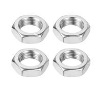 sourcing map Lot de 4 écrous hexagonaux M18 x 1,5 mm en acier inoxydable 304 à filetage fin, 27 mm de largeur, 9 mm de hauteur, pour machines automobiles et industrielles