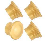 sourcing map Lot de 4 embouts de tringle à rideaux en plastique pour rideaux de fenêtre de 26 à 28 mm de diamètre - Pour rideaux décoratifs à domicile ou bureau - Doré