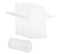 sourcing map Lot de 4 feuilles de toile en maille plastique pour la fabrication de sacs à main, toile vierge pour broderie, artisanat, projet de bricolage - Blanc - Taille M - 23 cm