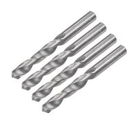 sourcing map Lot de 4 forets solides en carbure de tungstène C2/K20 5 mm pour acier inoxydable, aluminium, fer, métal, plastique