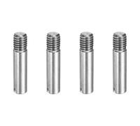 sourcing map Lot de 4 goupilles cylindriques fendues M8 x 30 mm, chevilles en acier inoxydable 304, filetage extérieur, broches parallèles pour installation de meubles, projets de bricolage