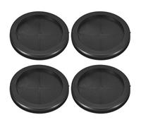 sourcing map Lot de 4 œillets en caoutchouc pour trou de perçage de 80 mm, bouchons double face pour protection de câble de pare-feu, noir