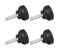 sourcing map Lot de 4 isolateurs de vibrations coniques en caoutchouc pour amortisseurs, pieds en caoutchouc de 3,6 x 2 cm avec goujons M8 x 27 mm pour compresseurs d'air, moteurs diesel de garage,