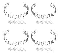 sourcing map Lot de 4 kits de réparation de ressorts d'ameublement, 70 cm avec clips et clous pour meubles, canapés, fauteuils inclinables
