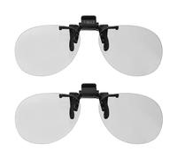 sourcing map Lot de 4 lunettes 3D polarisées à clipser, circulaires passives pour RealD/image, films, théâtre, jeux, TV, photo projecteur