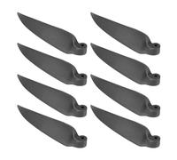 sourcing map Lot de 4 paires de lames d'hélice de rechange pour hélice RC - 17,8 x 7,6 cm - Pièces en nylon pour hélice rotative D28-D48 mm - Noir