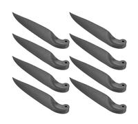 sourcing map Lot de 4 paires de lames d'hélice de rechange pour hélice RC - 20,3 x 11,4 cm - Pièces en nylon pour hélice rotative D28-D48 mm - Noir
