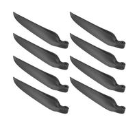 sourcing map Lot de 4 paires de lames d'hélice de rechange pour hélice RC - 22,9 x 12,7 cm - Pièces en nylon pour hélice rotative D28-D48 mm - Noir