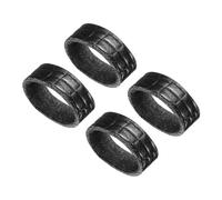 sourcing map Lot de 4 passants de ceinture en cuir - 10,9 cm - Large support de ceinture pour sécuriser les sangles de longueur supplémentaire en place - Noir (motif crocodile), Noir , 4.3 Inch