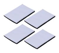 sourcing map Lot de 4 Patch Drapeau Blanc Solide 8x5Cm/3.15x1.97 Pouces