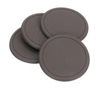 sourcing map Lot de 4 patins antidérapants pour meubles, 6 cm, ronds en caoutchouc antidérapant, dessous de verre de meubles, patins de protection de sol antidérapants pour lit, canapé, table (marron)