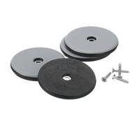 sourcing map Lot de 4 patins ronds à visser pour meubles, 65 mm, patins de protection de sol pour chaises, armoires, bleu clair