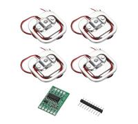 sourcing map Lot de 4 pèses de résistance pour corps humain, capteur de pesée demi-pont 50 kg + HX711 24 bits Module de capteur de cellule de charge de précision 16 x 24 mm pour échelle humaine