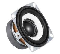 sourcing map Lot de 4 petits haut-parleurs 5 W 4 Ohm avec coque en métal carré et aimant externe pour mini haut-parleurs, DVD, EVD, multimédia, machine de publicité portable, 45 mm, blanc