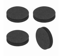 sourcing map Lot de 4 pieds d'isolation pour haut-parleur - 25 mm x 5 mm - En mousse antidérapante - Absorption des chocs - Pour haut-parleur HiFi - Système audio Home Cinéma - Noir