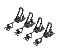 sourcing map Lot de 4 pinces à bascule réglables M5 x 25 mm Capacité de charge de 100 kg Style 4001 Loquets de serrage à libération rapide avec trou de verrouillage pour couvercle de fumoir Gabarit