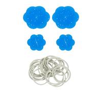 sourcing map Lot de 4 pinces à linge dissimulées pour robe, chemise, chemisier, écharpe, bleu