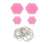 sourcing map Lot de 4 pinces à linge dissimulées pour robe, chemise, chemisier, écharpe, rose