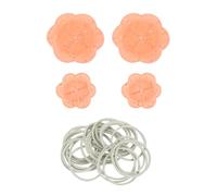 sourcing map Lot de 4 pinces à linge dissimulées pour robes, chemises, chemisiers, écharpes, orange