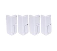 sourcing map Lot de 4 protections d'angle de 10,2 cm pour plinthe de cuisine, chambre à coucher, table de comptoir murale, blanc