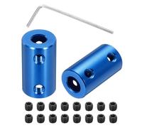 sourcing map Lot de 4 raccords à vis rigides de 6 mm à 7 mm de long x 14 mm de diamètre - Connecteur en acier pour imprimantes 3D - Encodeur DIY avec 16 vis