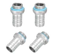 sourcing map Lot de 4 raccords G1/4, filetage G1/4 avec buse de 12 mm OD pour tuyau de refroidissement à eau PC Accessoires