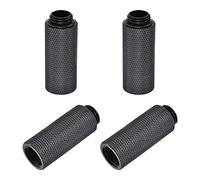 sourcing map Lot de 4 rallonges mâles vers femelles G1/4 x 40 mm pour système de refroidissement à eau PC Noir