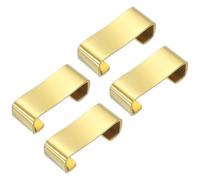 sourcing map Lot de 4 repose-baguettes, en acier inoxydable 304, 4,1 x 1,5 x 1,3 cm, ustensiles de cuisine pour cuillère, fourchette, cuillère à café, repose-outils, ton doré