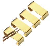 sourcing map Lot de 4 repose-baguettes plats en acier inoxydable 304 pour comptoir, cuillère, fourchette, couteau, décoration de table, doré