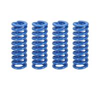 sourcing map Lot de 4 ressorts de compression bleus, diamètre extérieur de 1,6 cm, longueur 4,5 cm, charge légère pour imprimante 3D, moules de compression pour équipements mécaniques et accessoires