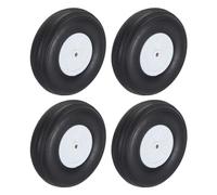 sourcing map Lot de 4 roues d'avion RC de 11,5 cm OD RC - Roues en éponge PU - Roue arrière de pneu en mousse de rechange pour modélisme d'avion RC
