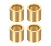 sourcing map Lot de 4 roulements à douille, alésage de 12 mm x 16 mm de diamètre extérieur x 15 mm de longueur, bagues auto-lubrifiantes en bronze fritté