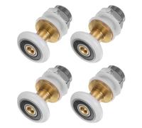 sourcing map Lot de 4 roulettes de rechange pour porte de douche, 20 mm de diamètre, pièce de rechange pour porte de douche coulissante en verre