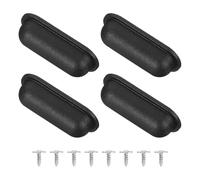 Sourcing map - Lot de 4 tampons de remplacement pour valise, pieds de support en plastique pour valise, accessoires pour le bas et les côtés de la valise et du matériel de voyage avec vis