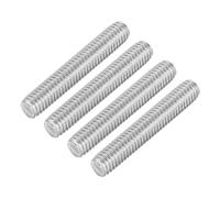 sourcing map Lot de 4 tiges entièrement filetées M6 x 35 mm en acier inoxydable 304 pour assemblage de meubles et machines