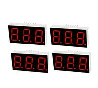 sourcing map Lot de 4 tubes numériques à cathode commune 12 broches 3 bits 7 segments 1,48 x 0,75 x 0,31 pouce avec affichage LED rouge
