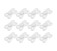sourcing map Lot de 40 crochets à coudre en fer et fermetures à œillets, 19 mm, accessoires de couture invisibles pour soutien-gorge, vêtements, pantalons, vestes, jupes, loisirs créatifs, blanc