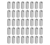 sourcing map Lot de 40 inserts de réparation de filetage M8 x 1,25 mâle vers filetage femelle M5 x 0,8 - 20 mm de long - Écrous réducteurs métriques auto-taraudeuses - Réducteurs industriels