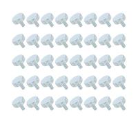 sourcing map Lot de 40 vis moletées M3 x 6 mm à tête plate moletée en fer massif entièrement filetées pour éclairage d'appareils électroménagers et équipements électroniques