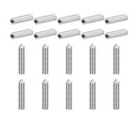 sourcing map Lot de 40 vis sans tête M5 x 25 mm en acier inoxydable 304 à pointe conique hexagonale pour machines, réparations domestiques et fixations Argenté