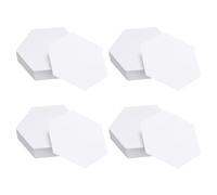 sourcing map Lot de 400 feuilles de papier à découper hexagonales pour matelassage, 5,1 cm, modèle de pièce en papier anglais, pièces de papier de base, fournitures de patchwork pour matelassage,