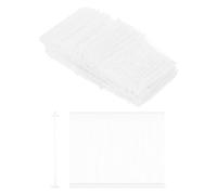 sourcing map Lot de 5 000 attaches à ardillon standard - 65 mm - Attaches pour pistolet d'étiquetage en plastique PP - Pour vêtements - Blanc