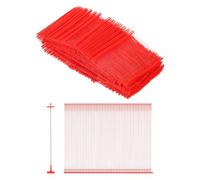 sourcing map Lot de 5 000 attaches à ardillon standard - 65 mm - Attaches pour pistolet d'étiquetage en plastique PP - Pour étiquettes de prix de vêtements - Rouge