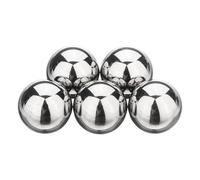 sourcing map Lot de 5 billes de roulement de 1,6 cm, en acier inoxydable 440C, G10 pour roulements de vélos, roulettes, pièces automobiles et bricolage (poli miroir)