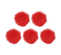 sourcing map Lot de 5 bonnettes pour microphone intérieur et extérieur Rouge 10 x 55 mm