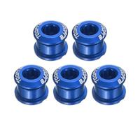 sourcing map Lot de 5 boulons de pédalier M8 en alliage d'aluminium pour vélo de route, VTT, bleu