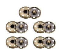 sourcing map Lot de 5 boutons pression en métal à coudre pour fermeture de sac à main, vêtements, couture, loisirs créatifs, bronze 21 mm